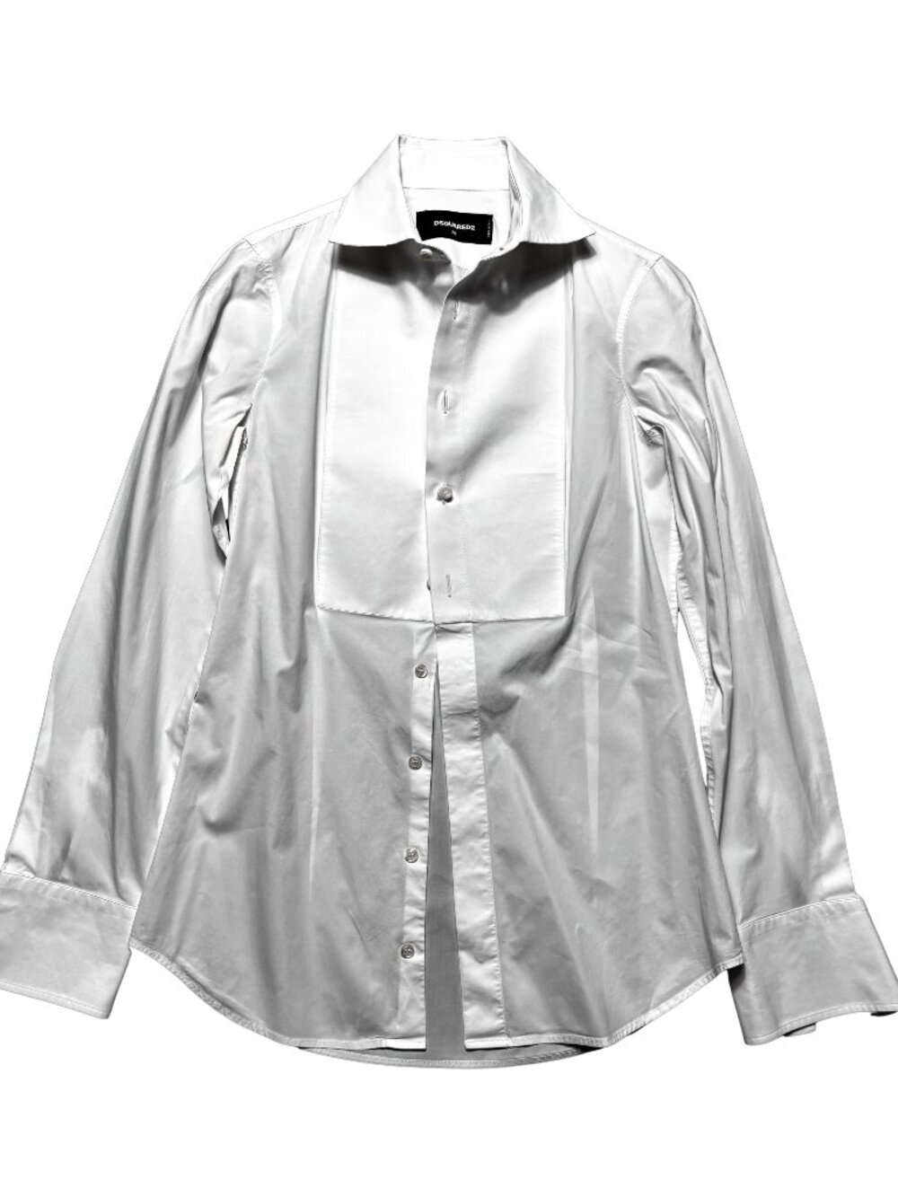 Dsquared2 White Tuxedo Bib Shir